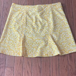 Yellow Floral Women's Skirt